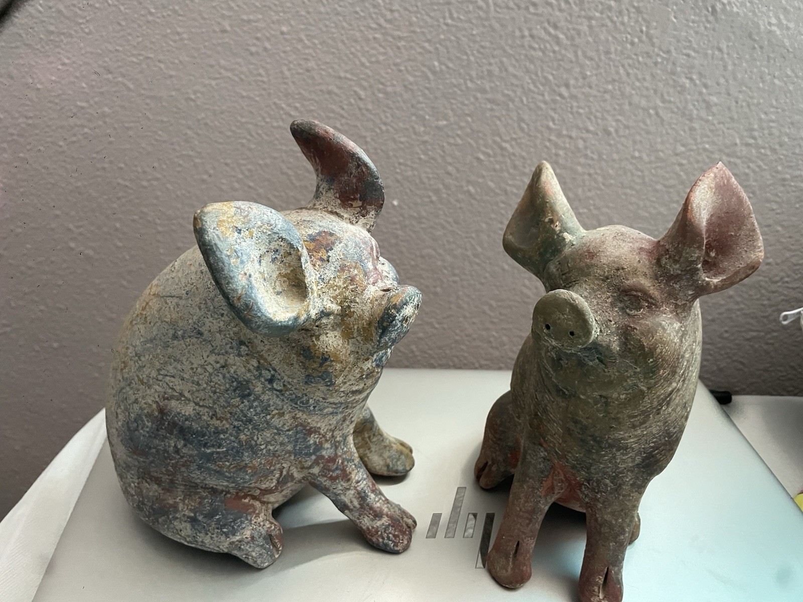 Vintage Terra Cotta Piggies, Mexican Folk Art