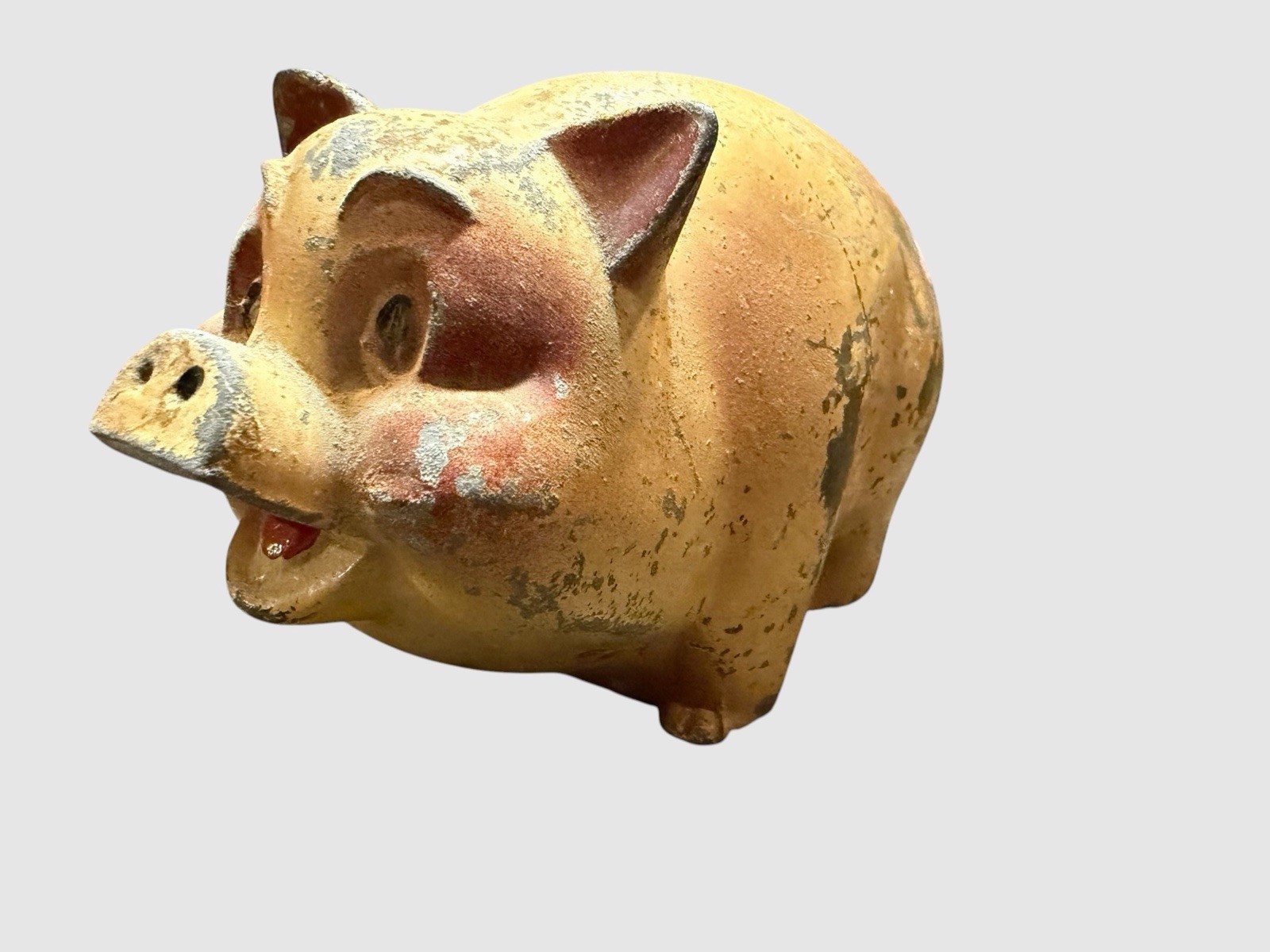 Vintage Home Federal Savings Loan Tulsa OK Cast Metal Pig Bank Advertising 1950s
