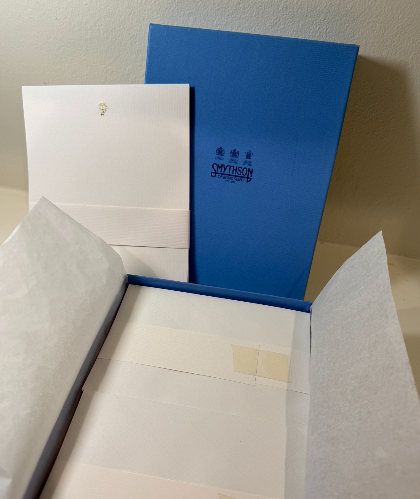 VTG Smythson Of Bond Street, UK, England, Writing Paper, 22 Sheets w/ Envelopes