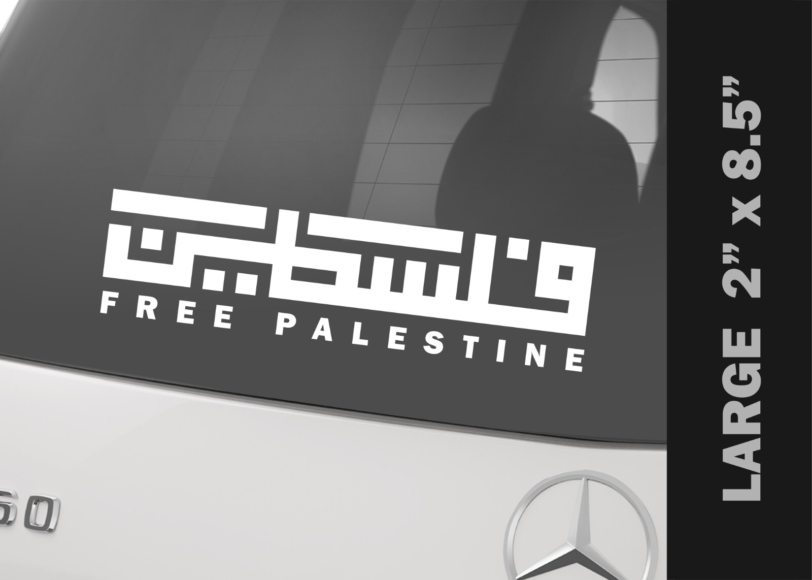 Free Palestine Decal Bumper Sticker