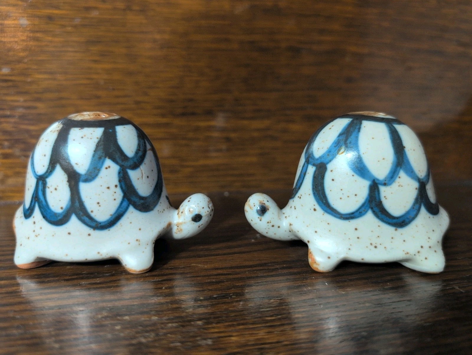 Vintage COUNTERPOINT Made in Japan Stoneware Turtle Salt & Pepper Shakers*Read