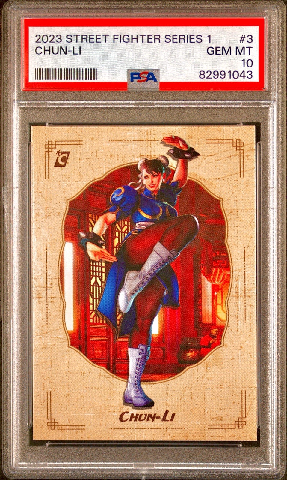 POP 3 PSA 10 Chun Li 2023 Cardsmiths Street Fighter II Series 1 Battle Pose RARE