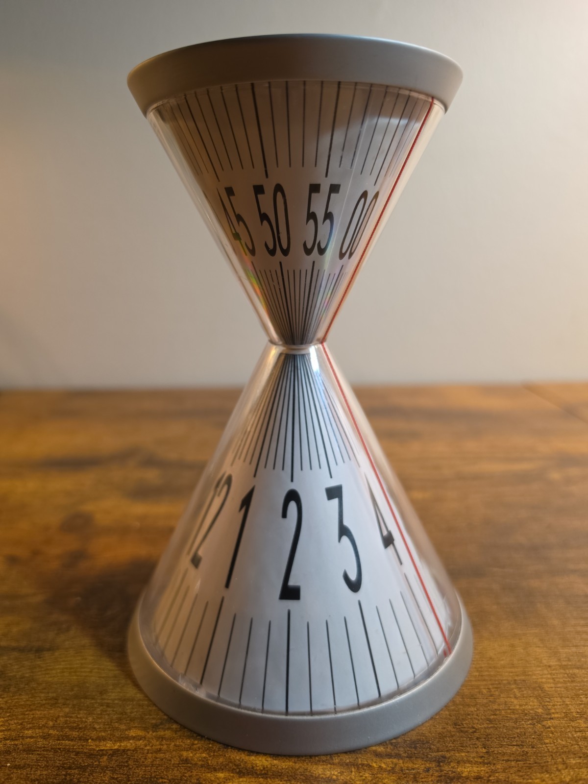 Vintage David Dear 2003 Hourglass Clock