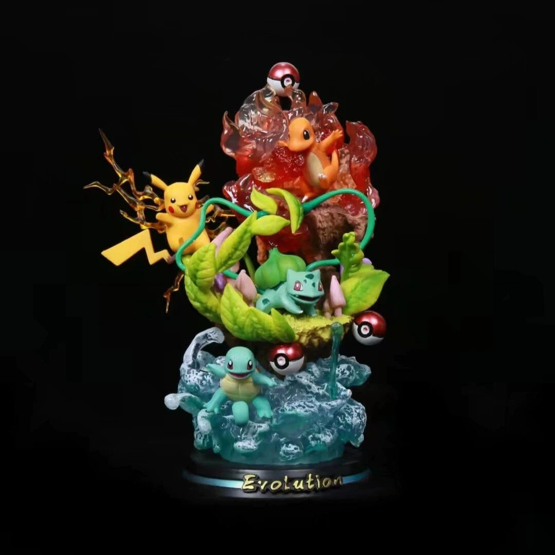 Pokémon Starter Evolution 26cm COLLECTIBLE STATUE Anime Action Figure