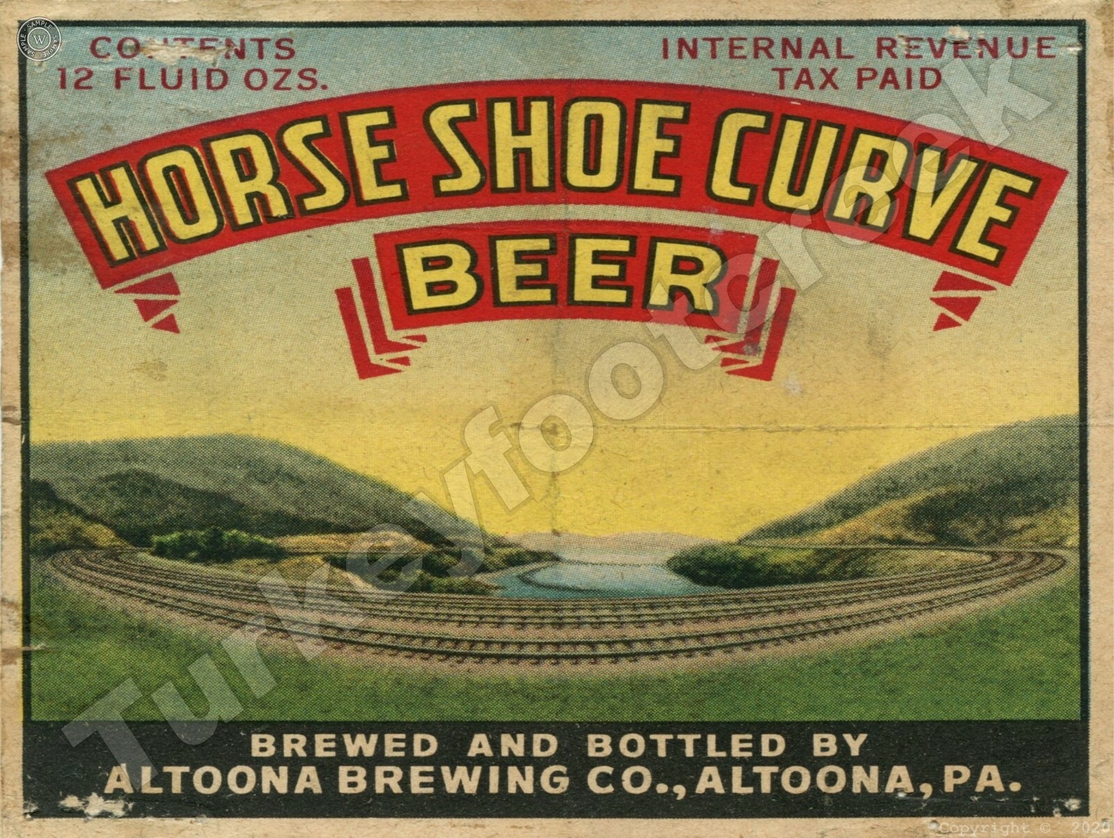 Horseshoe Curve Beer Label 9\