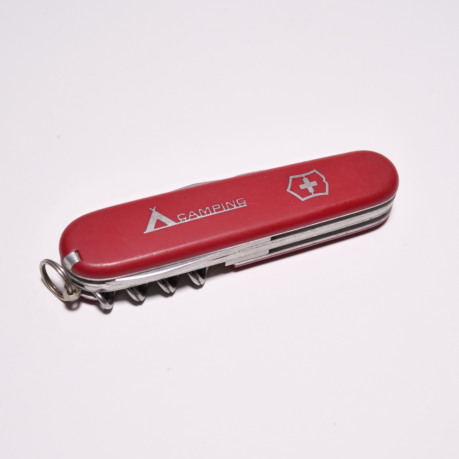 Rare 1973 - 1976 Victorinox Swiss Army Camper 91mm Folding Knife \'Camping\' Nice