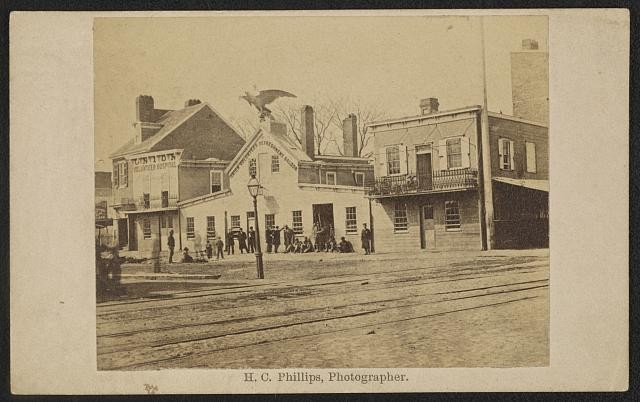 Philadelphia PA Union Volunteer Refreshment Saloon 1860s Civil War Street View