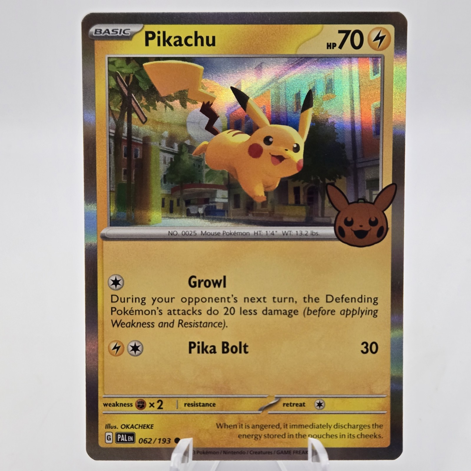 Pikachu 062/193 Halloween 2023 Trick or Trade Holo Rare Pokemon TCG - NM
