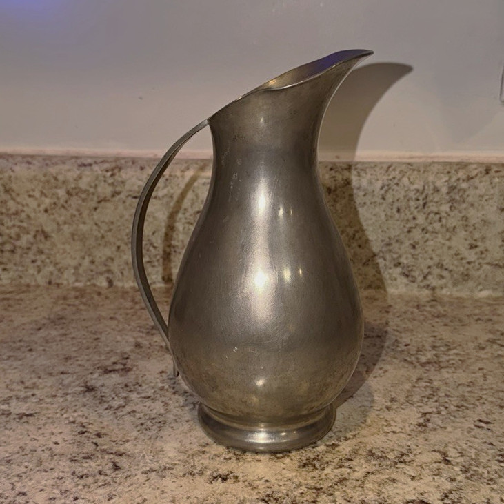 Vintage KMD Pewter Pitcher Jug Made in Holland w/ Markings