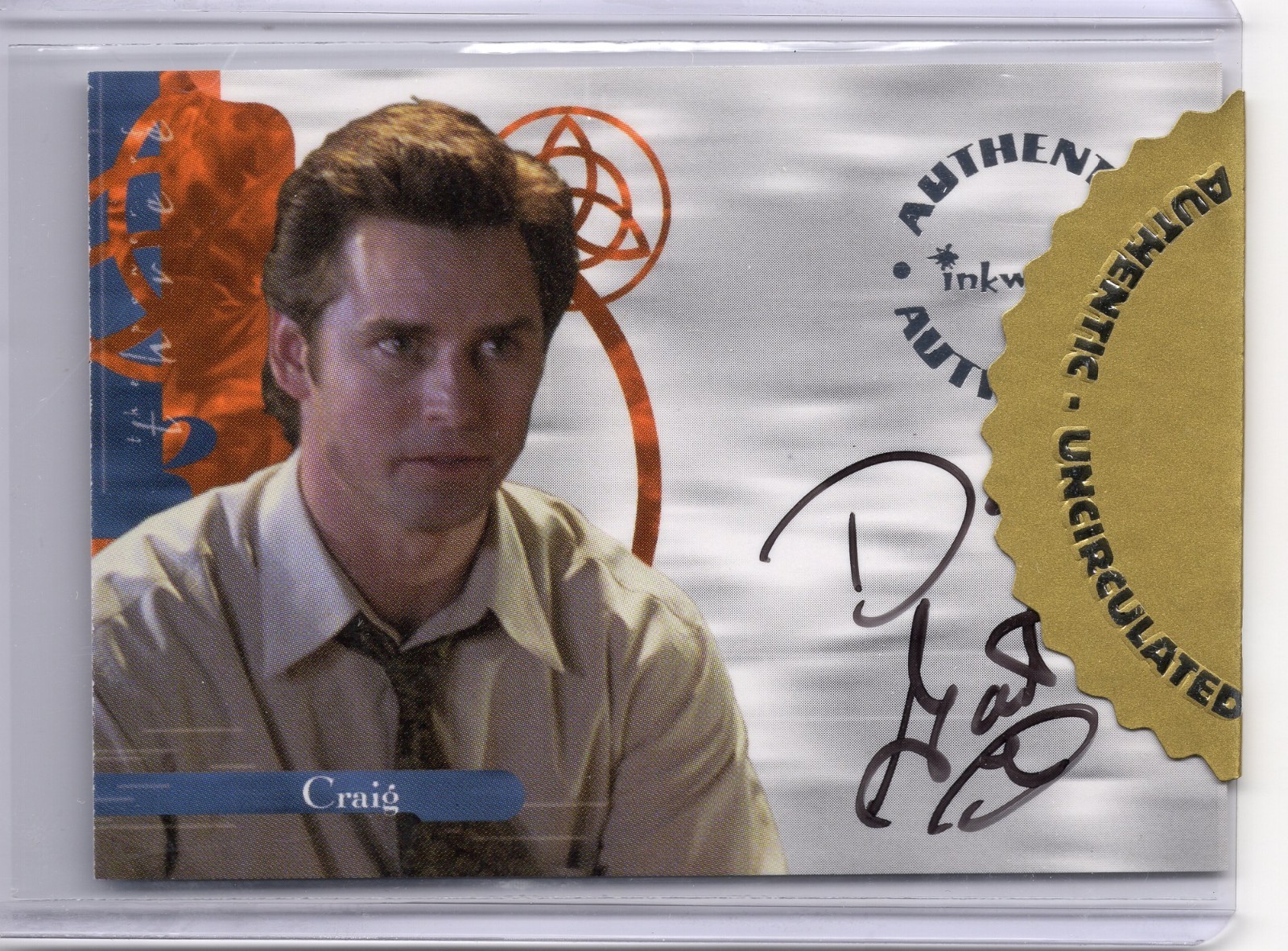 2003 Inkworks Charmed The Power of Three Dan Gauthier Craig AUTO #A12 Signed