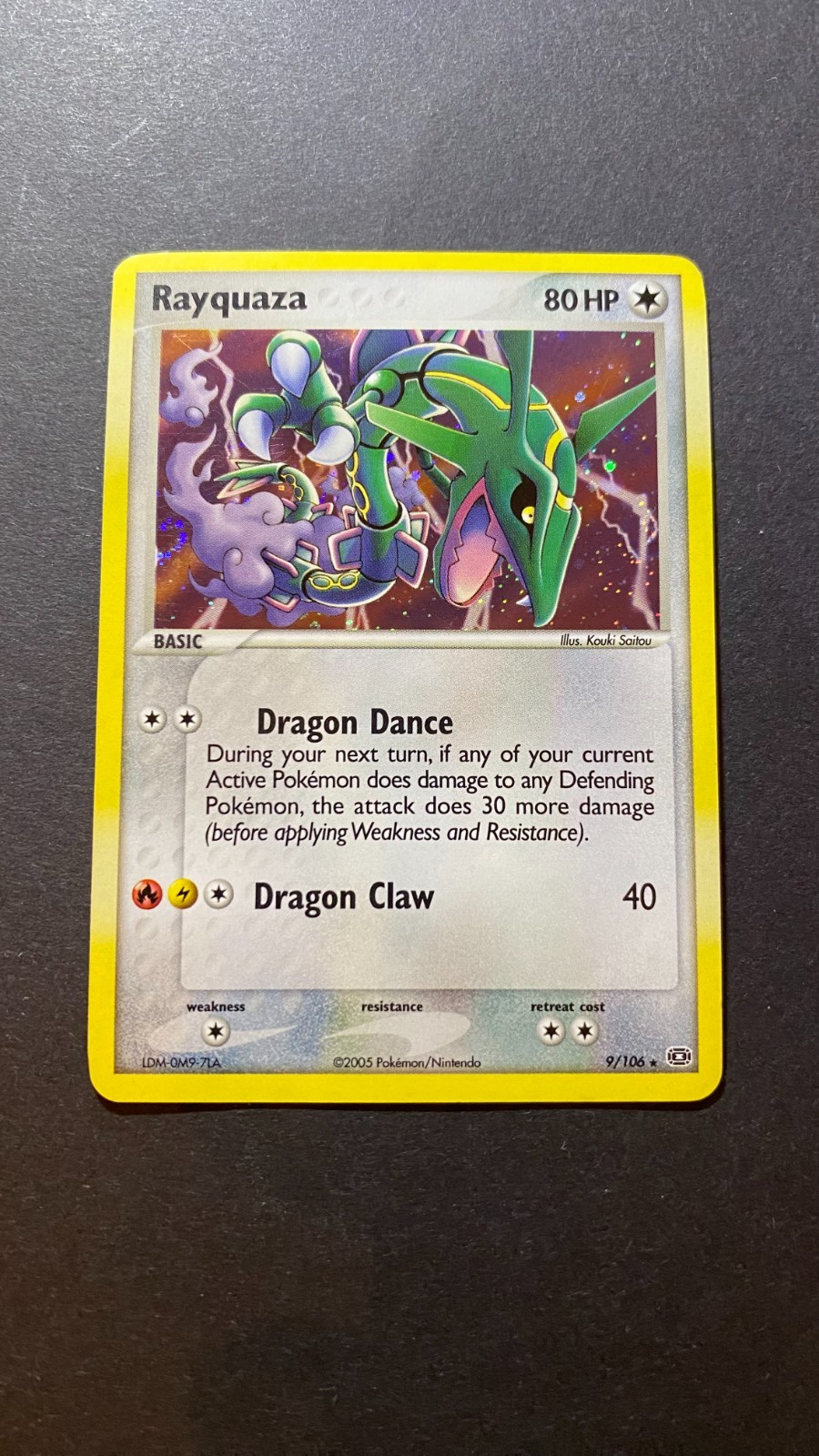 Rayquaza 9/106 EX Emerald English HOLO