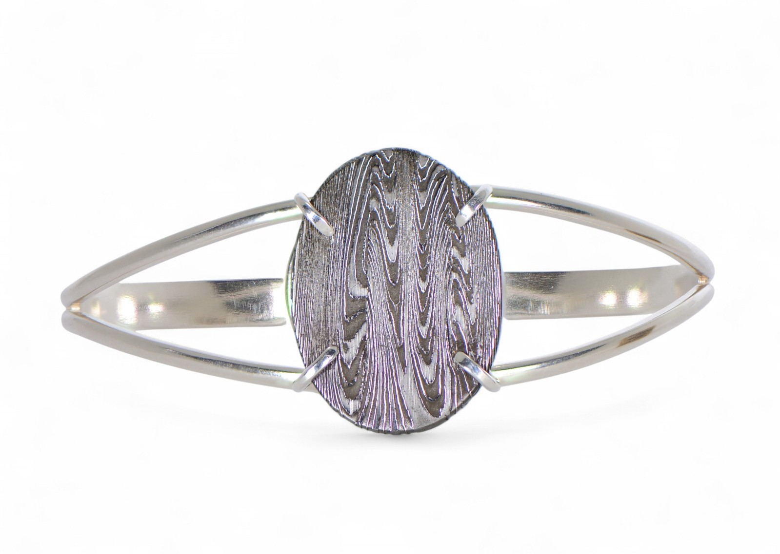 Meteorite Bracelet I Beautiful Damascus Steel Bracelet - TOP METEORITE Jewelry