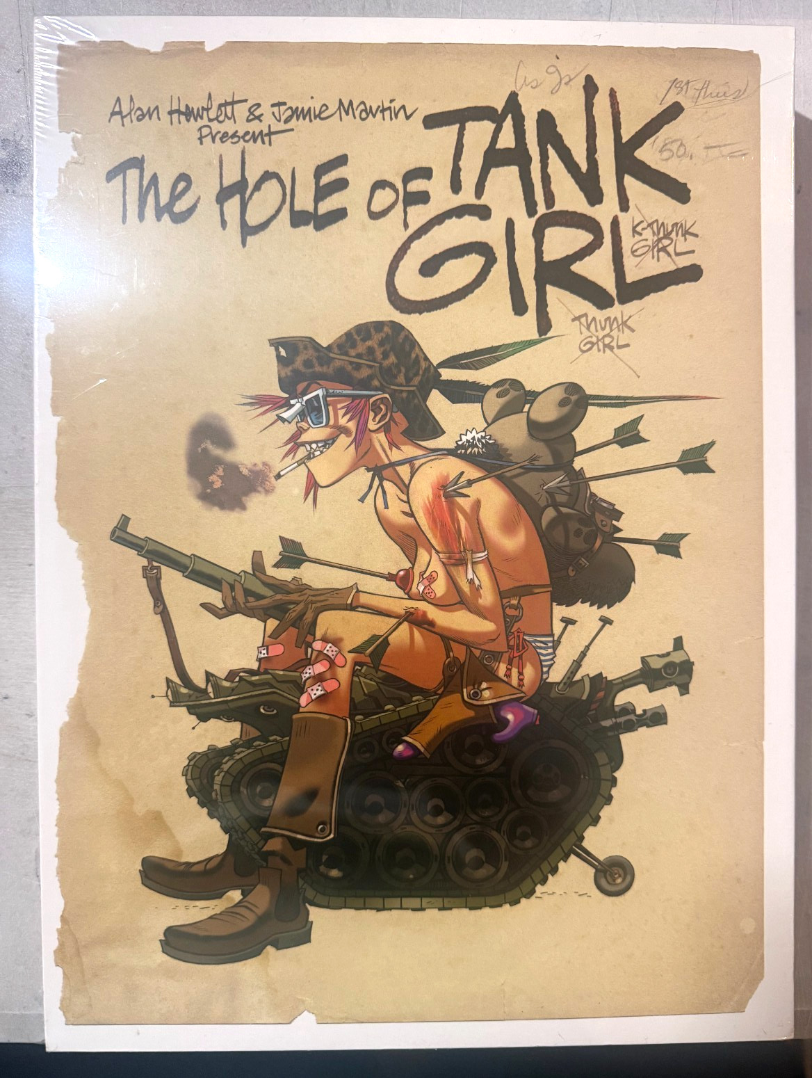 THE HOLE OF TANK GIRL by HEWLETT & MARTIN HARDCOVER * TITAN BOOKS * SEALED