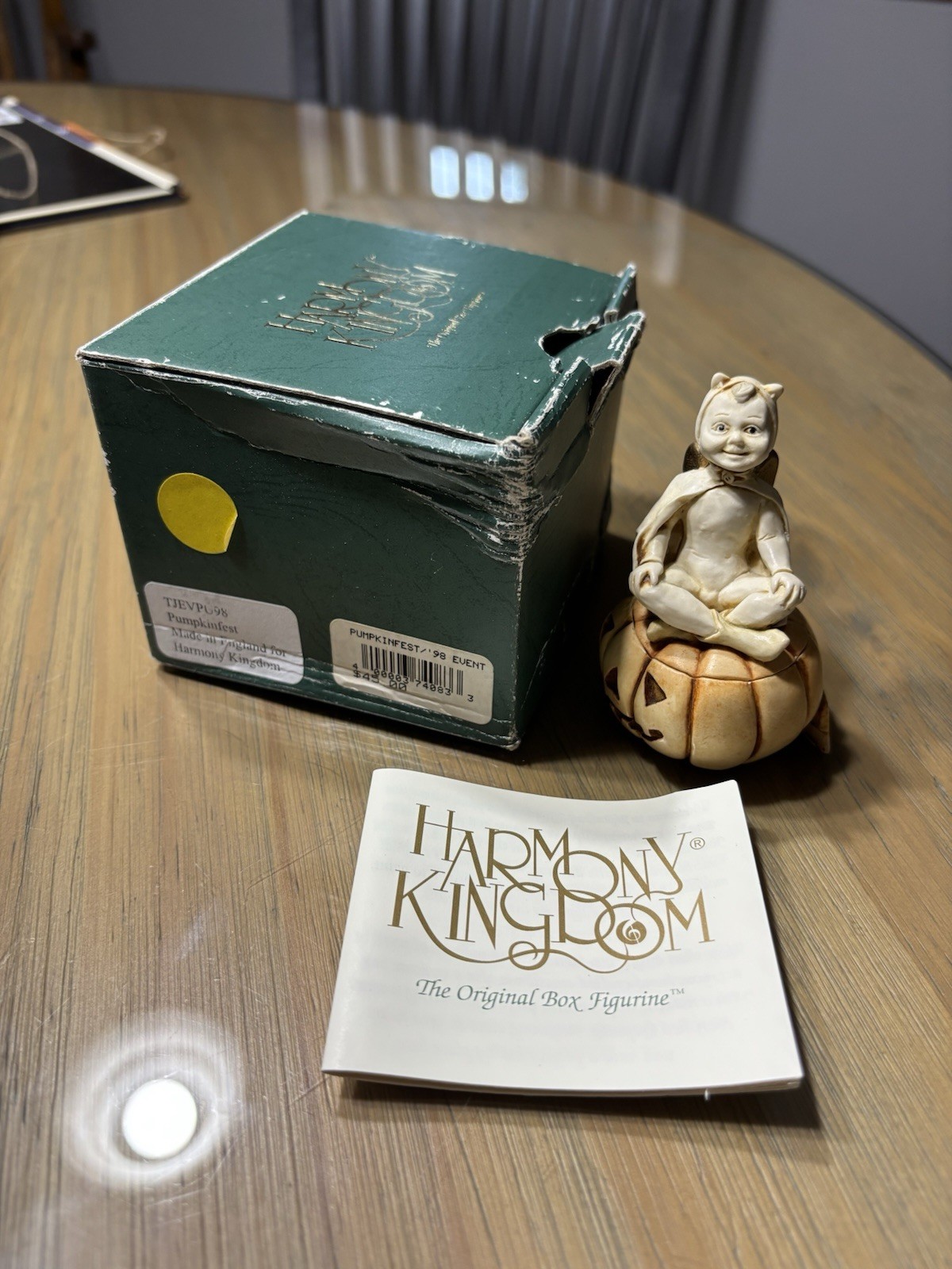 Harmony Kingdom Pumpkinfest/‘98 Event Piece In Original Box
