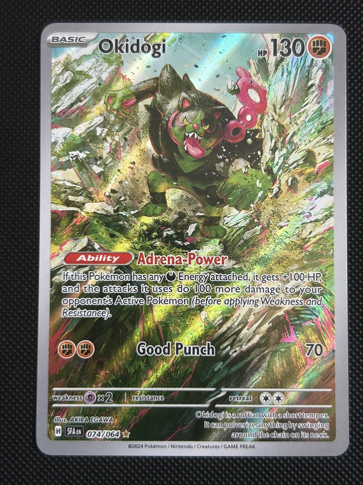 OKIDOGI 074/064 Shrouded Fable Illustration Rare Pokémon TCG 