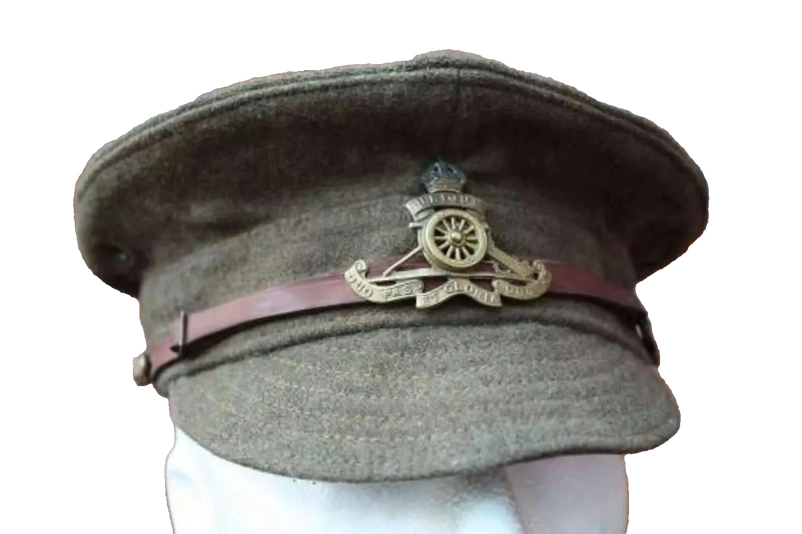 BRITISH 1918 DATED WW1 OTHER RANKS WOOL TRENCH CAP ROYAL ARTILLERY