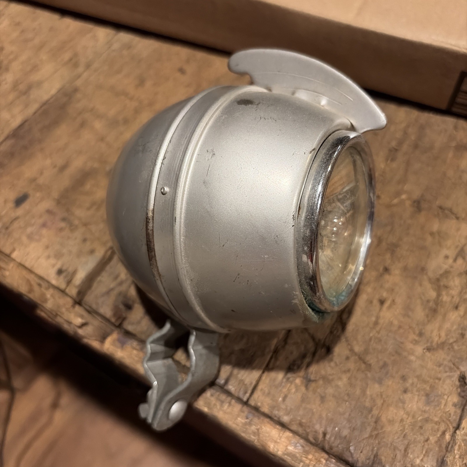 1948 Schwinn Delta Rooster Headlight Nice Complete Rare Winged Hot Rod Vintage