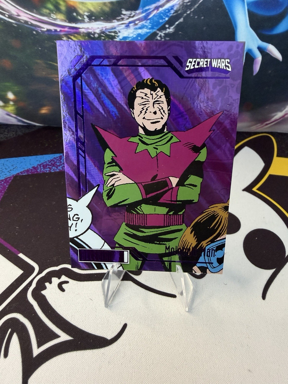 2023 Upper Deck Marvel Allegiance Molecule Man Purple Box 33/99 #63