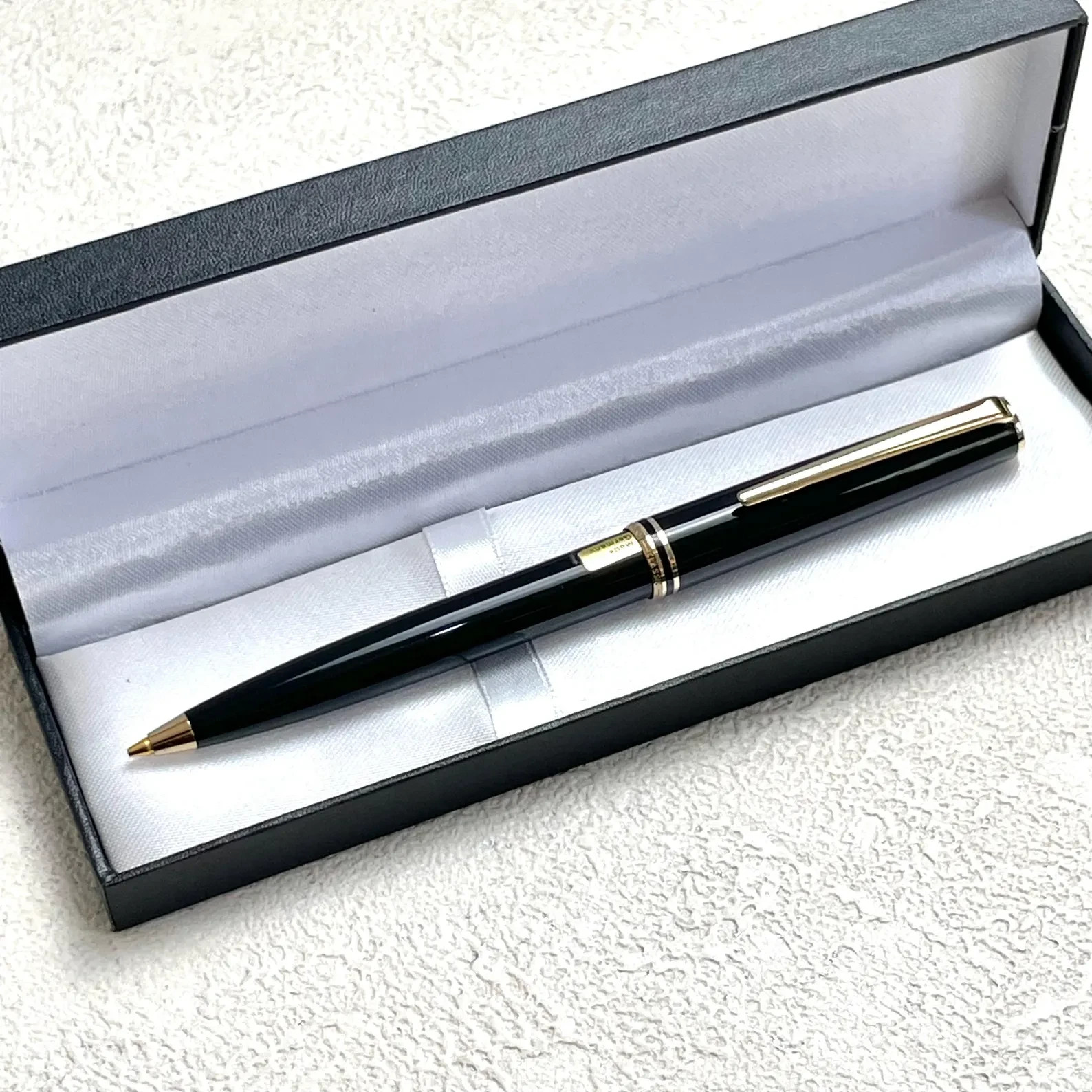 Vintage Montblanc Classic Black Mechanical Pencil Gold Trim Germany BS200