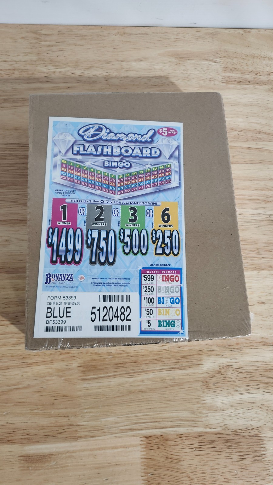 new vintage pull tickets-735 ct. instant tabs