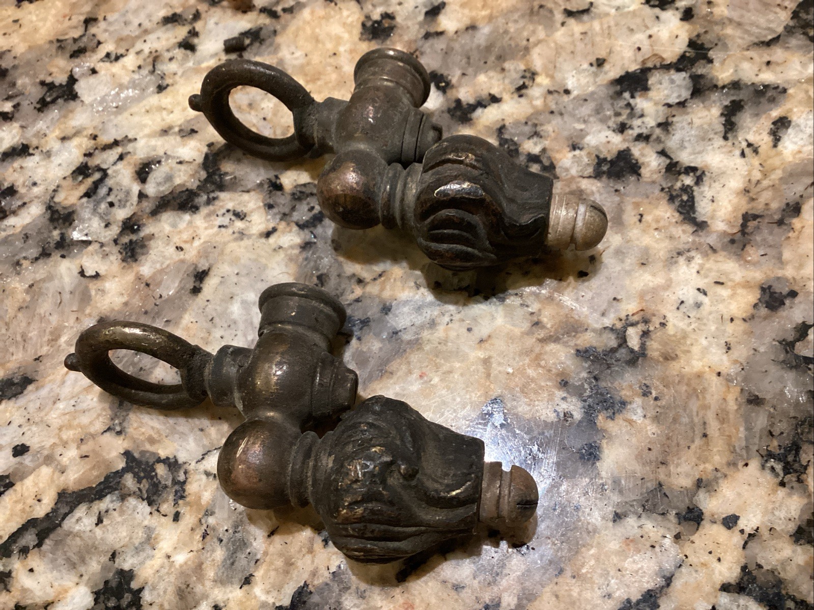 Antique Ornate Brass Victorian Gas Light Valve