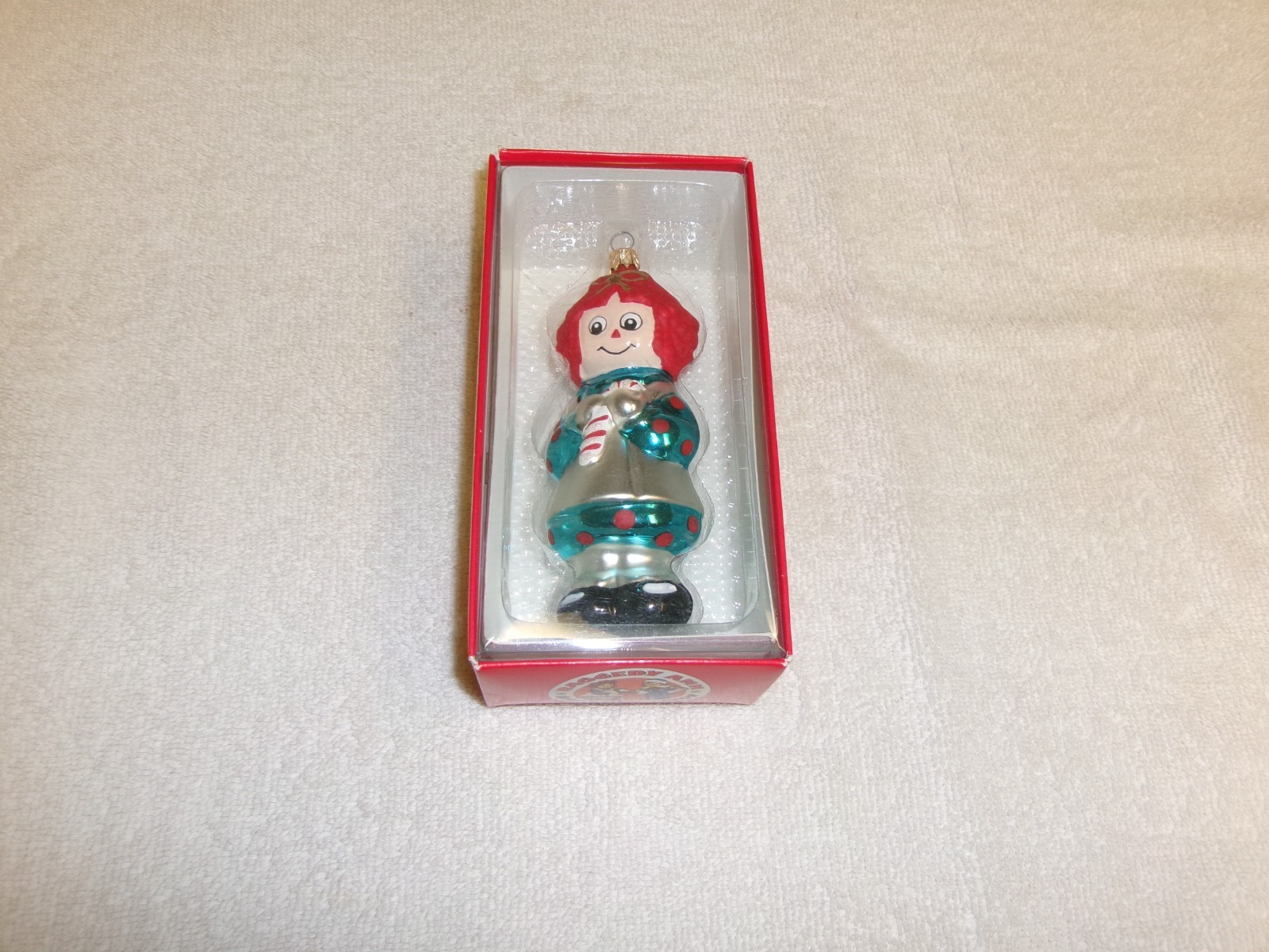 Vintage 1998 S&S Kurt S. Adler Raggedy Ann Glass Blown Christmas Ornament 5” Vintage 1998 S&S Kurt S. Adler Raggedy Ann Glass Blown Christmas Ornament 5”
