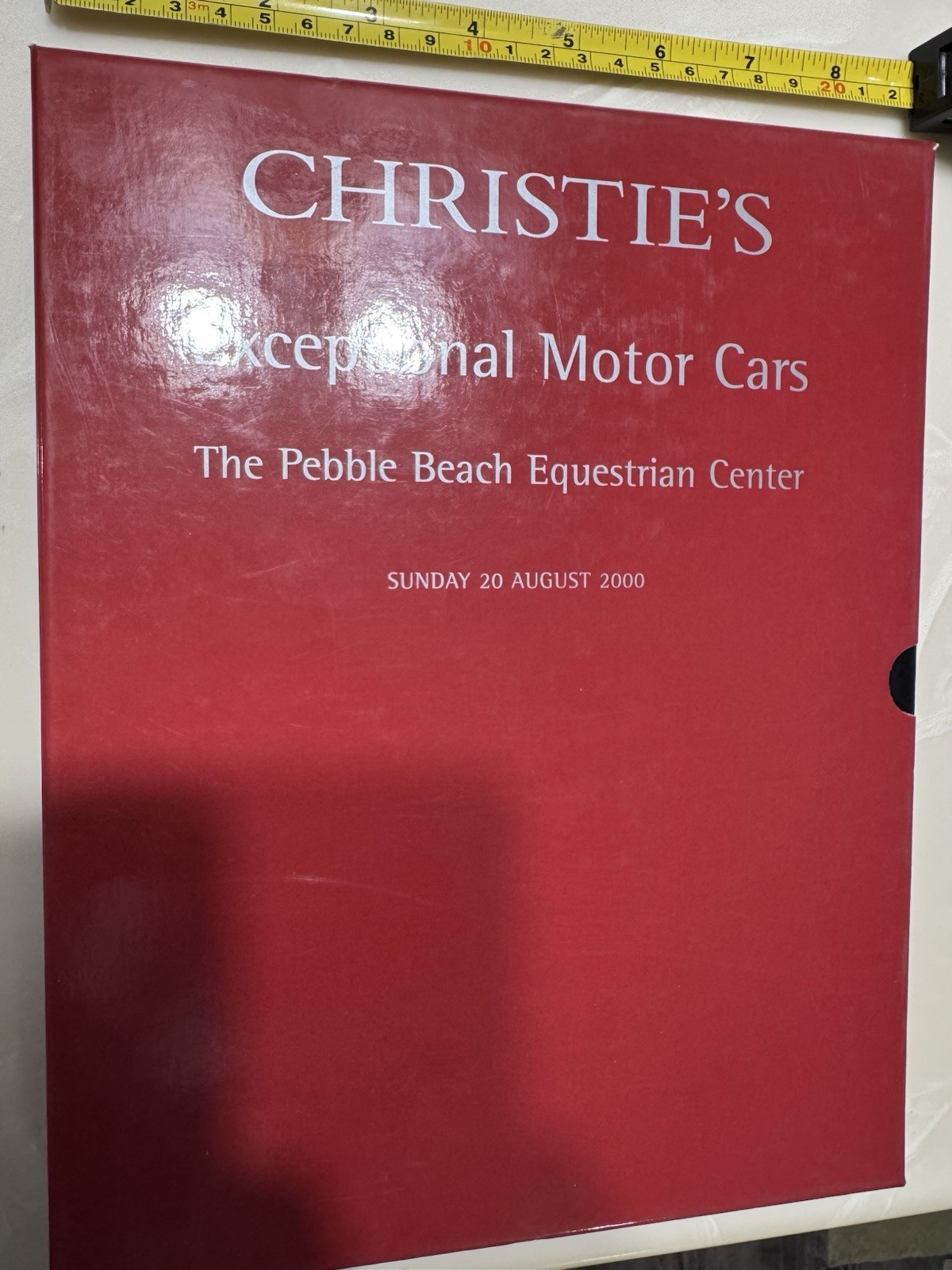 Christie’s Exceptional Motor Cars Auction Aug 20 2000 Pebble Beach FULL CATALOGS