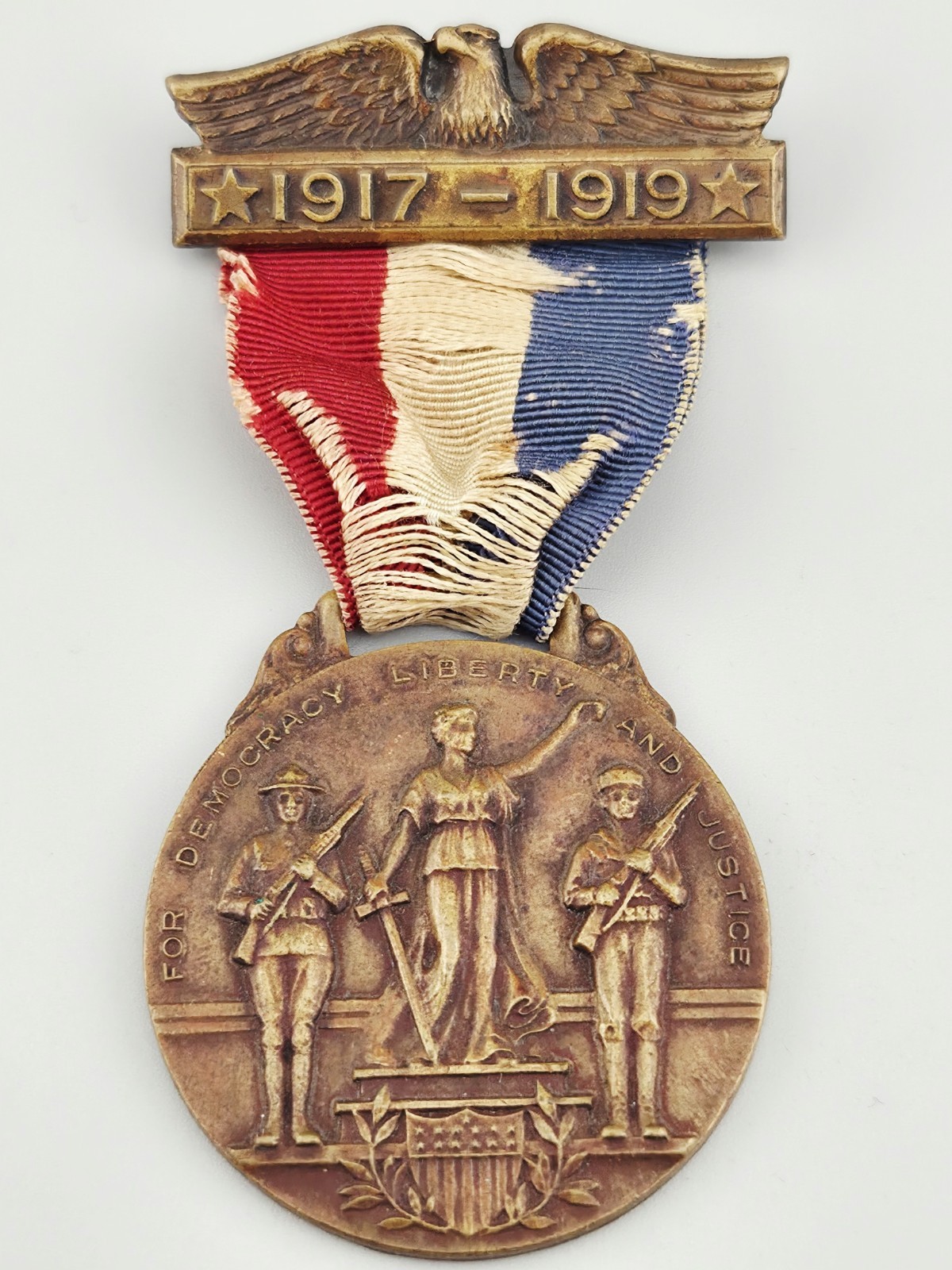 WWI Bangor PA Red Cross Service Medal 1917-1919 Pennsylvania Rare