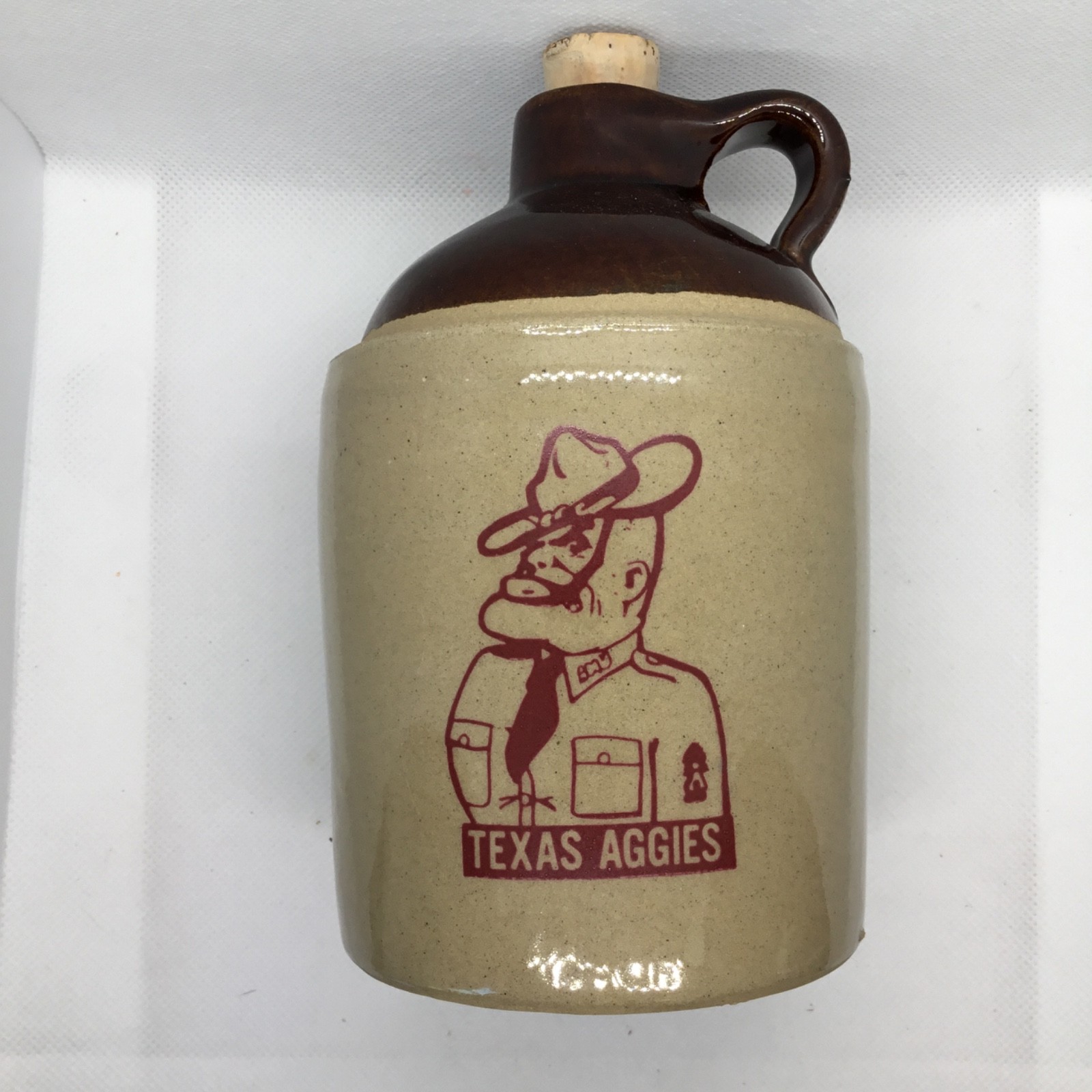Texas A&M Aggies Ol’ Sarge Crock Whiskey Jug 6” “Gig ‘em” Football ROTC Texas A&M Aggies Ol’ Sarge Crock Whiskey Jug 6” “Gig ‘em” Football ROTC