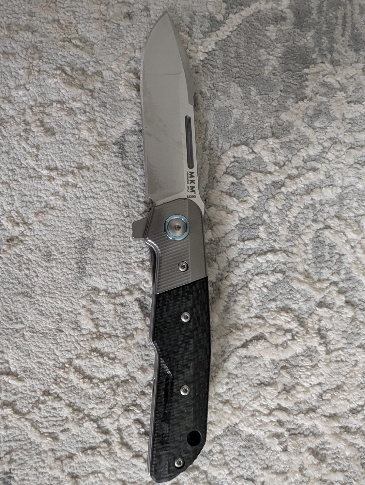 MKM Clap Carbon Fiber, Satin M390 by Bob Terzuola knife (MK LS01-CT)