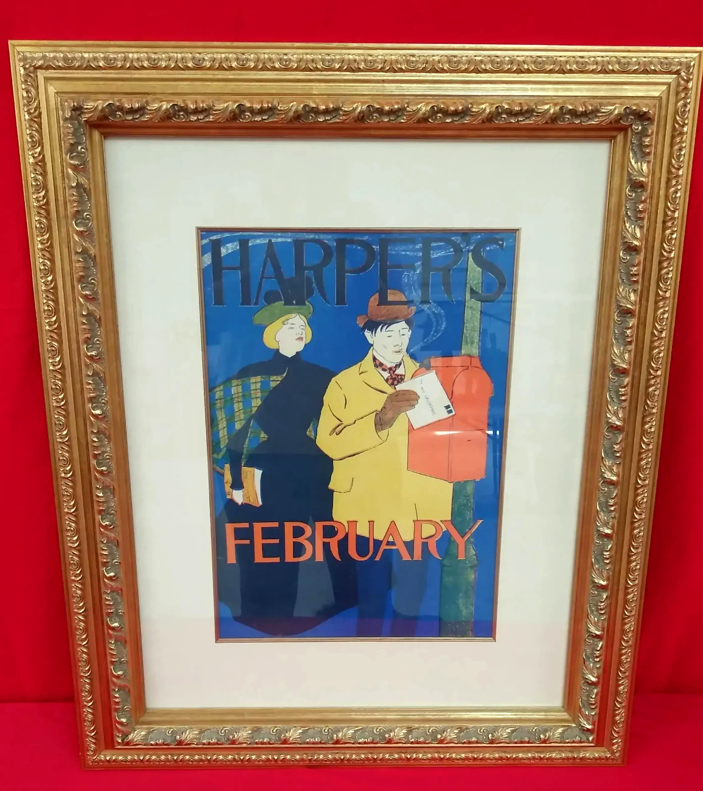 Harper\'s Magazine February (1895) Poster - Antique 8.5\