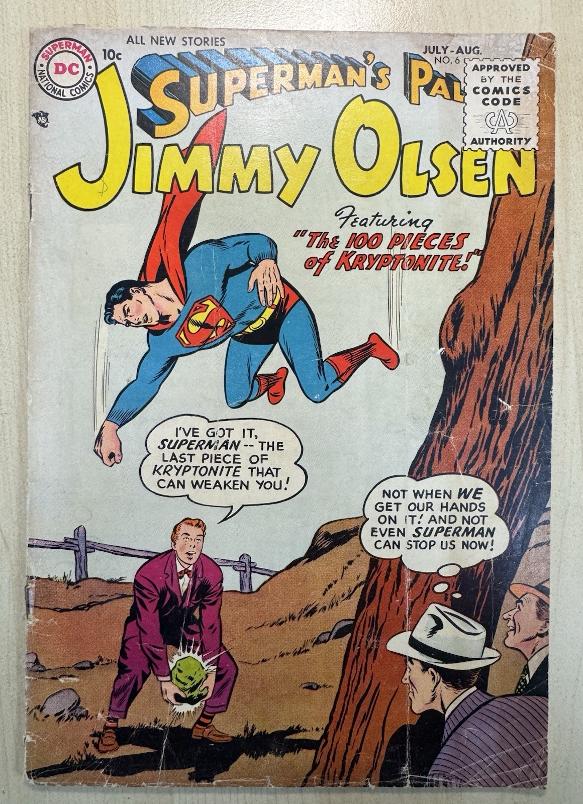 Superman's Pal Jimmy Olsen #6 DC 1955 10¢ Golden Age Curt Swan Superman's Pal Jimmy Olsen #6 DC 1955 10¢ Golden Age Curt Swan