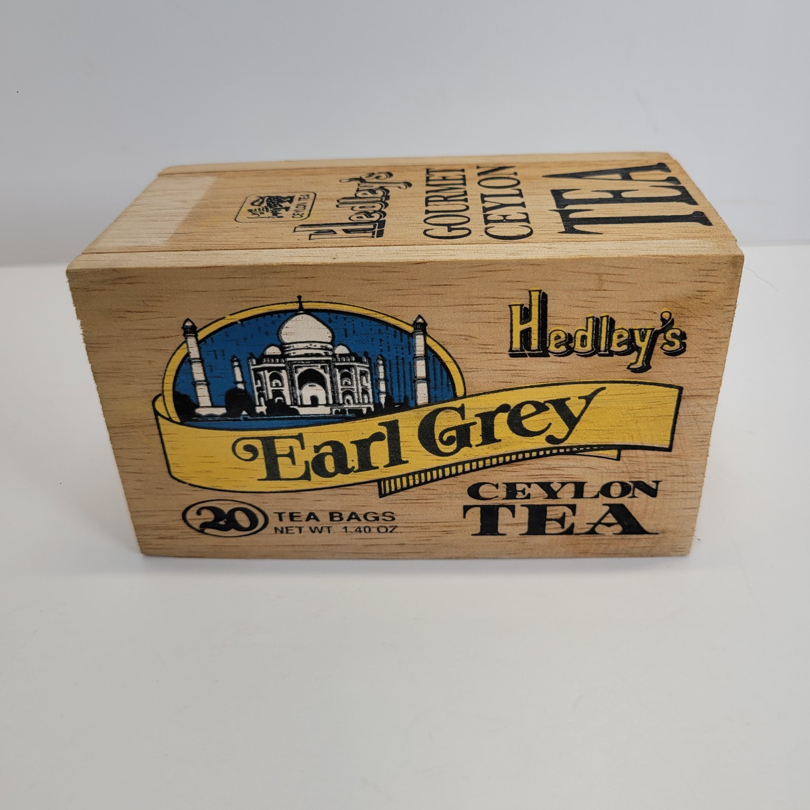 Empty Tea House Earl Grey Gourmet Ceylon Tea Box With Sliding Lid Empty Tea House Earl Grey Gourmet Ceylon Tea Box With Sliding Lid