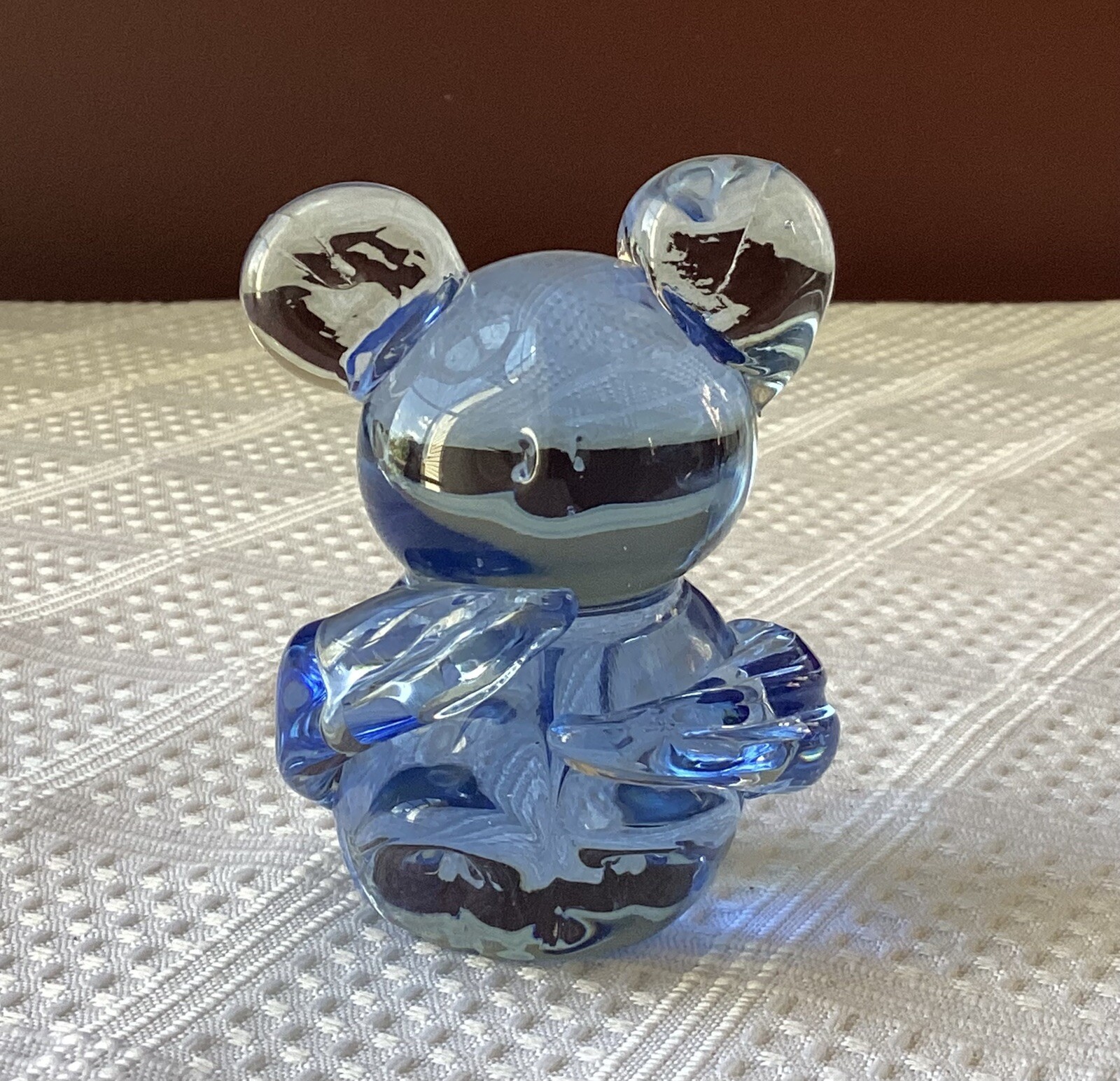 Vintage Blue Glass Koala Bear Figurine, 2 3/4\