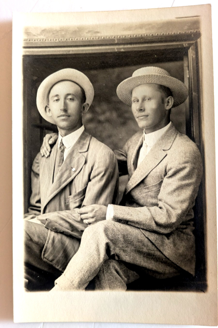Portrait Of Two Dapper Dudes who may have been brothers or best friends