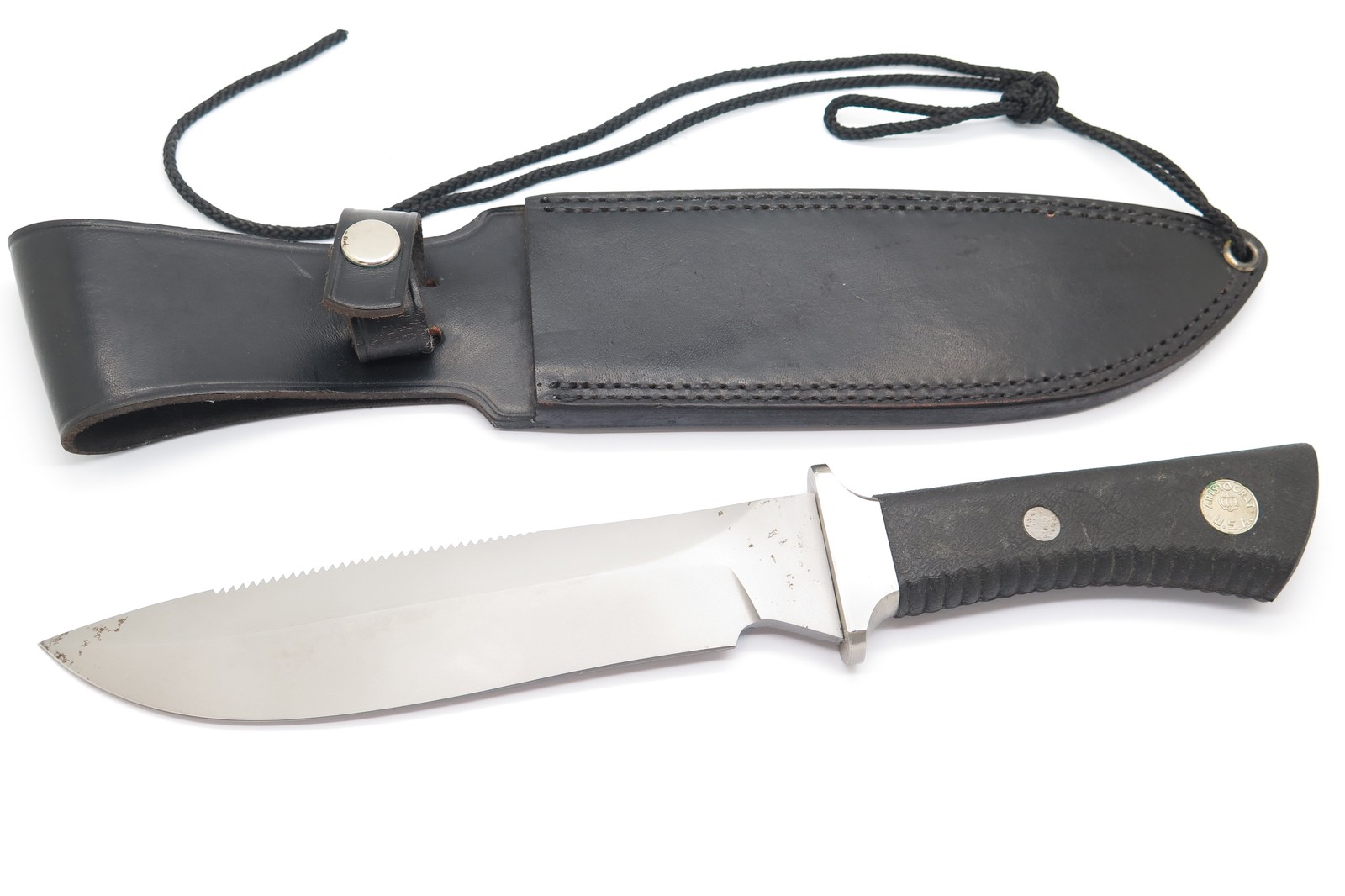 Vtg Aristocrat AK200 Wraith Seki Japan Fixed AUS-8 Blade Survival Bowie Knife #1