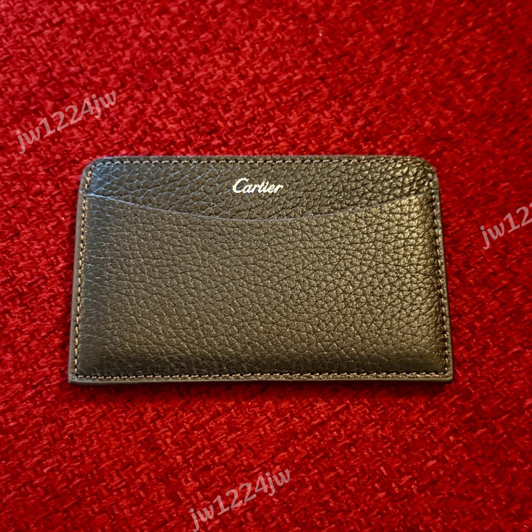Hot Cartier Cardholder Wallet Black Leather Collectible Promotional AD Gift