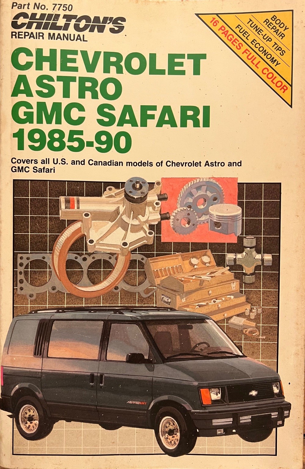 Chilton\'s Repair Manual Chevrolet Astro GMC Safari 1985-90
