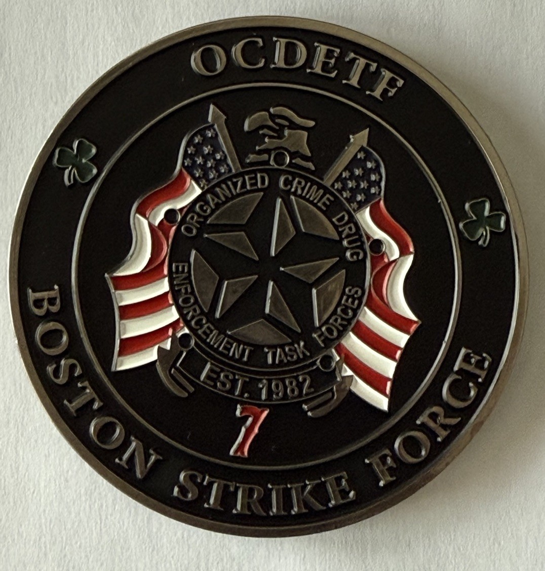 FBI  Boston  Division  OCDETF Boston Strike Force Challenge Coin