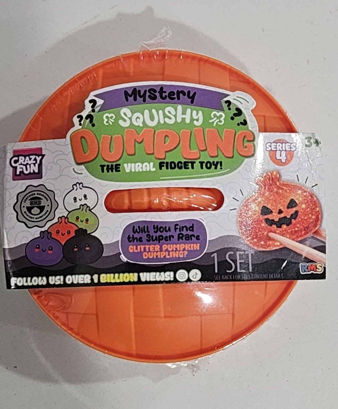 🎃✨️ RMS Halloween Dumpling Series 4 SUPER RARE Glitter Pumpkin CONFIRMED SEALED