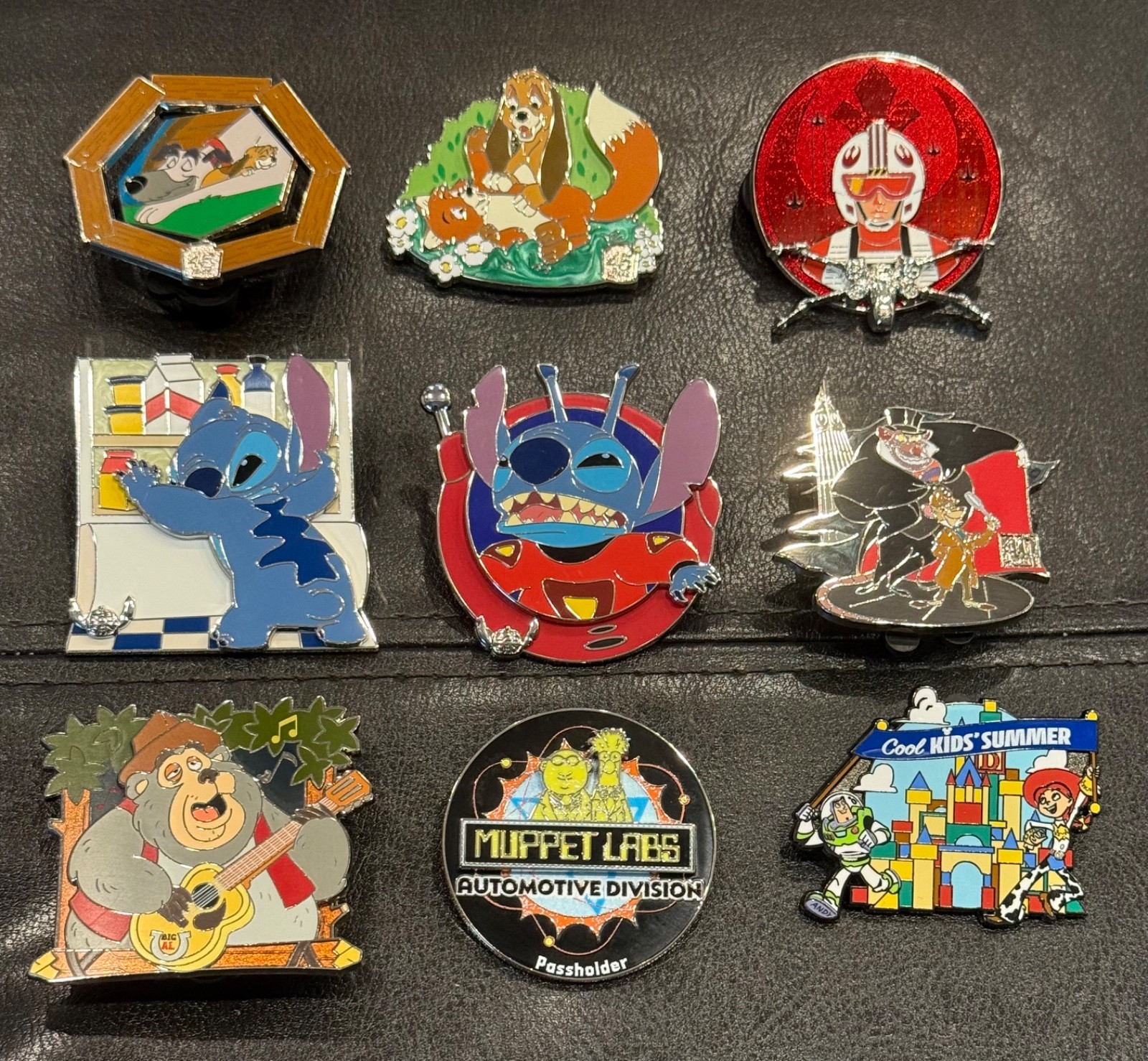 Lot of 9 Authentic Disney Parks Pins- No Backer Cards Lot of 9 Authentic Disney Parks Pins- No Backer Cards