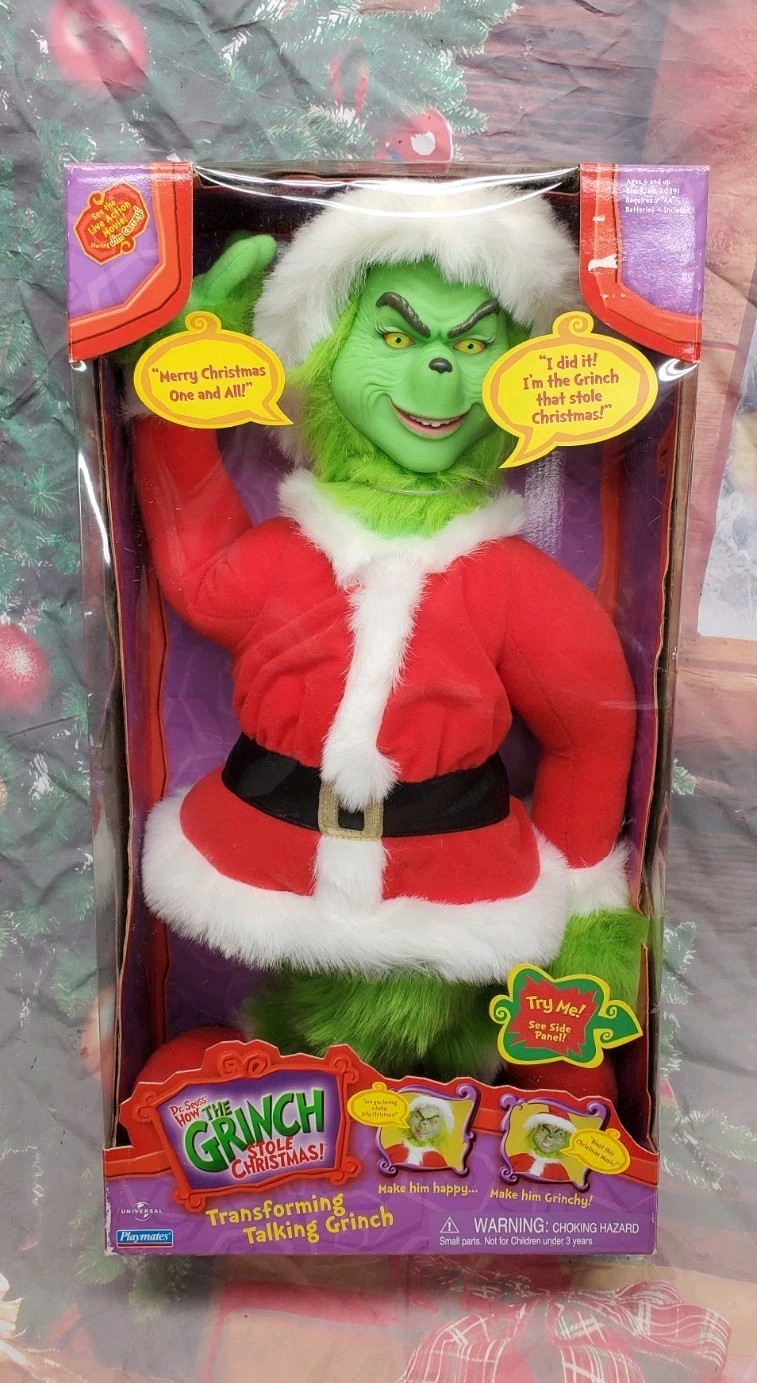 Vintage Playmates Transforming Talking Grinch Doll 20\