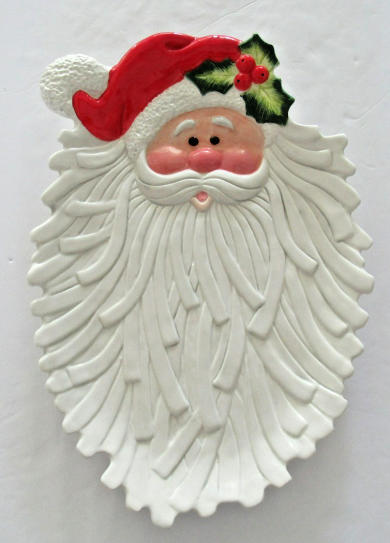 VTG. NEW Fitz and Floyd Santa Kringle Serving Tray 14\ VTG. NEW Fitz and Floyd Santa Kringle Serving Tray 14\