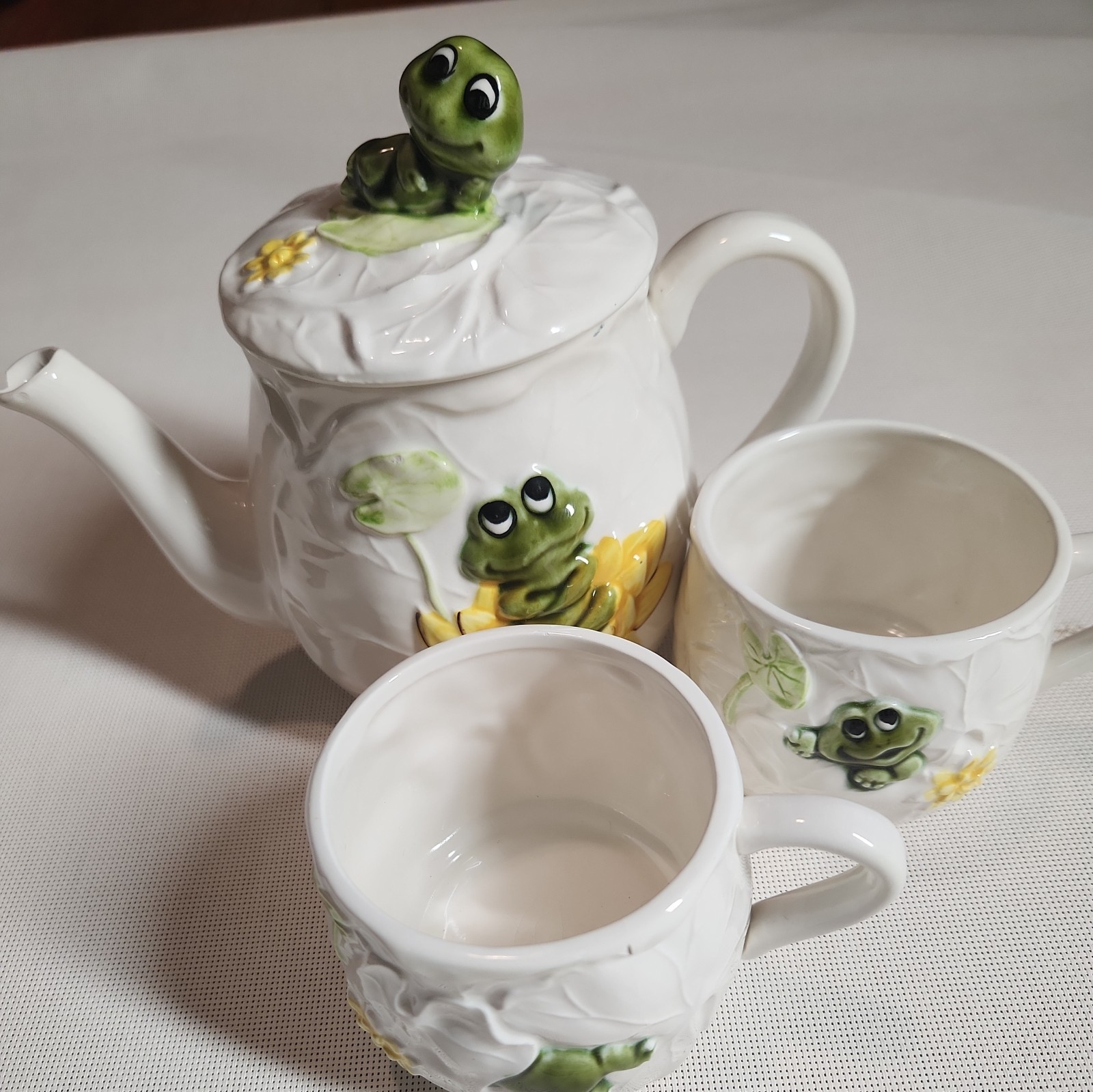Vtg Sears Roebuck 1978 Neil The Frog Rare Htf Tea Pot With Lid 70s VGC Vtg Sears Roebuck 1978 Neil The Frog Rare Htf Tea Pot With Lid 70s VGC