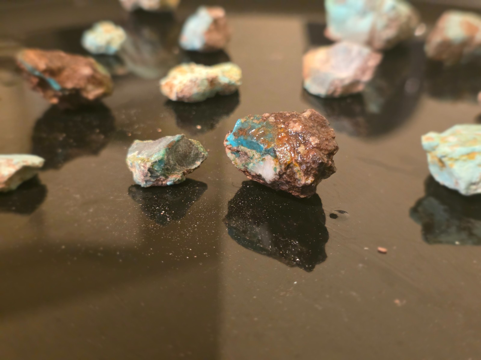 200 grams RARE Natural Bisbee Arizona Turquoise Rough Nuggets Half Pound
