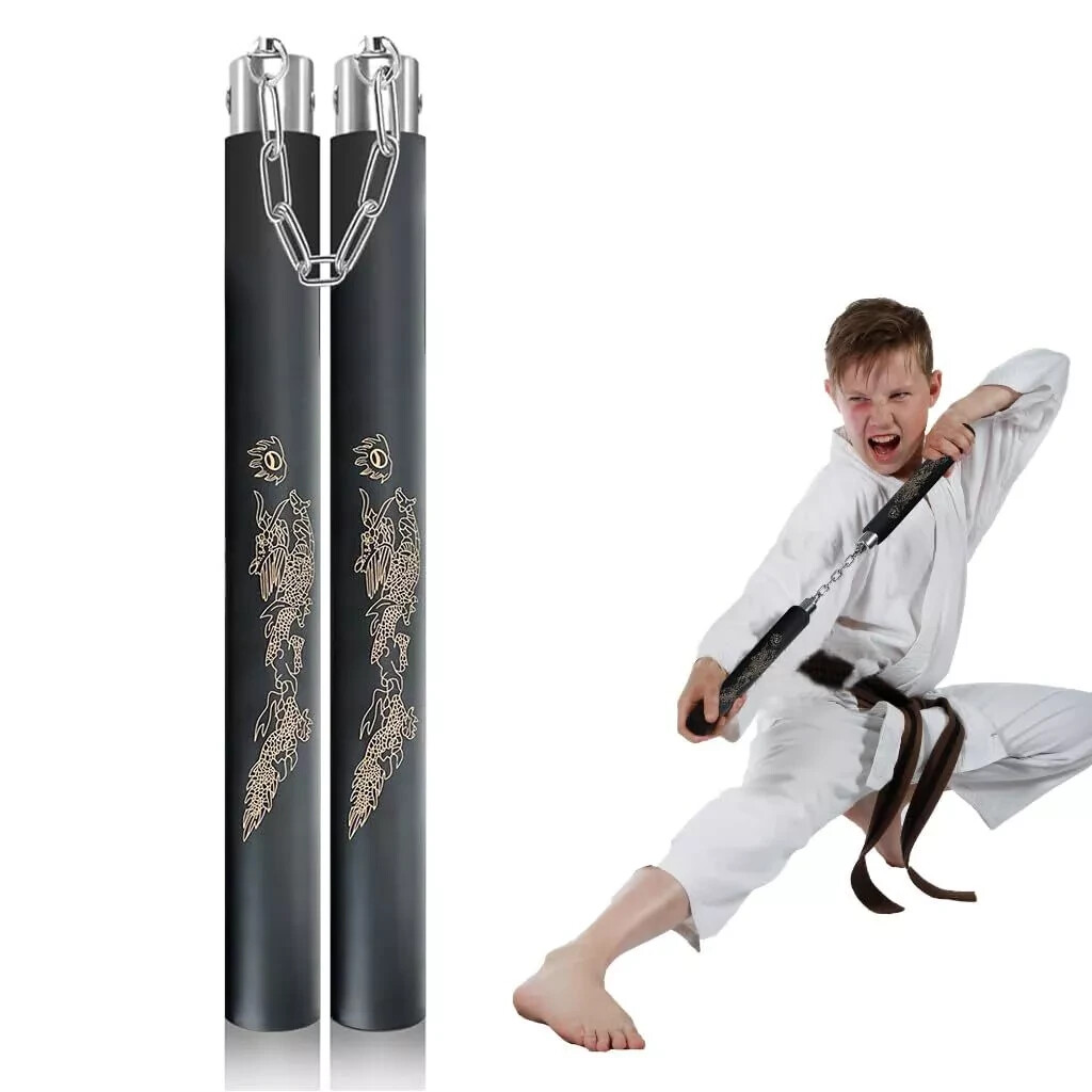 Kids Use Nunchucks 12 Inches EVA Foam Nunchucks for Training 360 Degree Flexibl Kids Use Nunchucks 12 Inches EVA Foam Nunchucks for Training 360 Degree Flexibl