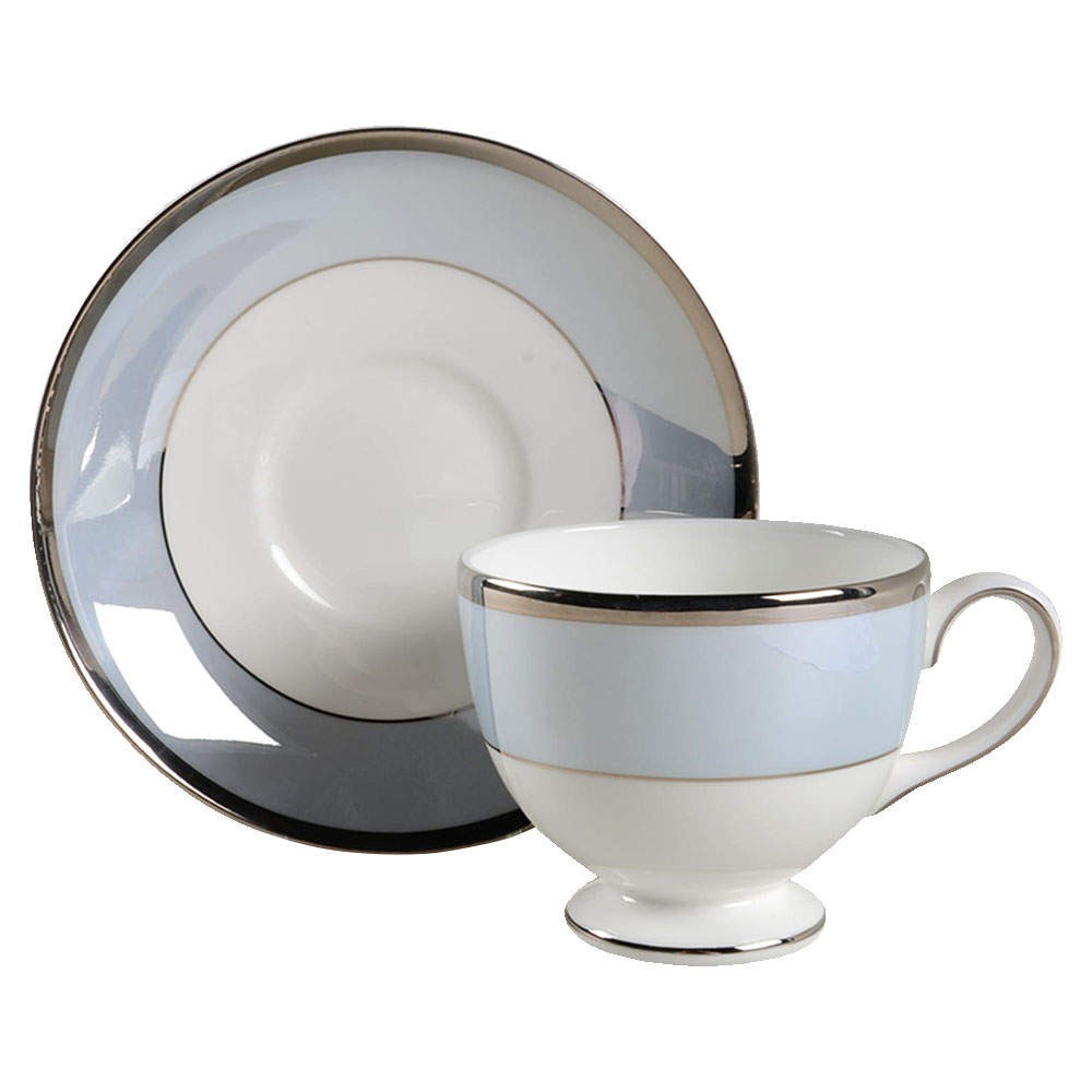 Wedgwood Lustreware Blue Fin Cup & Saucer 7008932