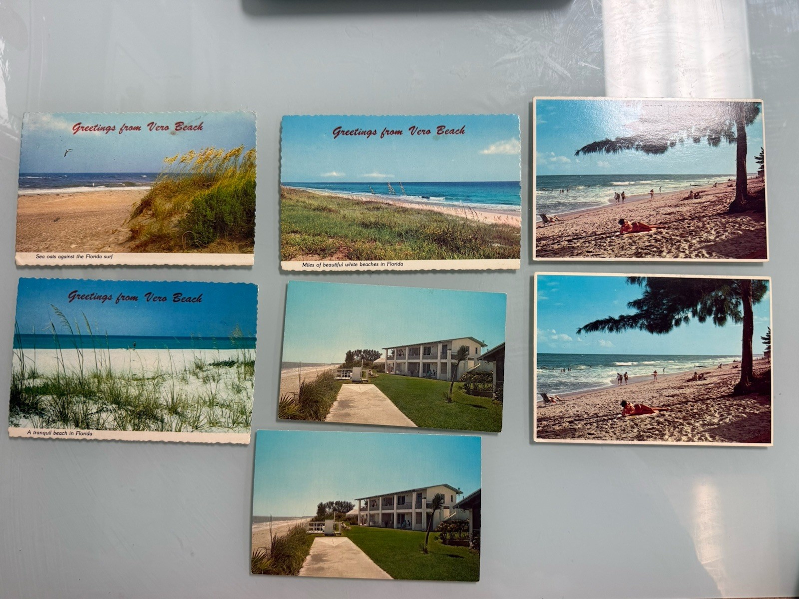 Vintage Vero Beach Florida Postcards Lot Unused Mid Century Beach