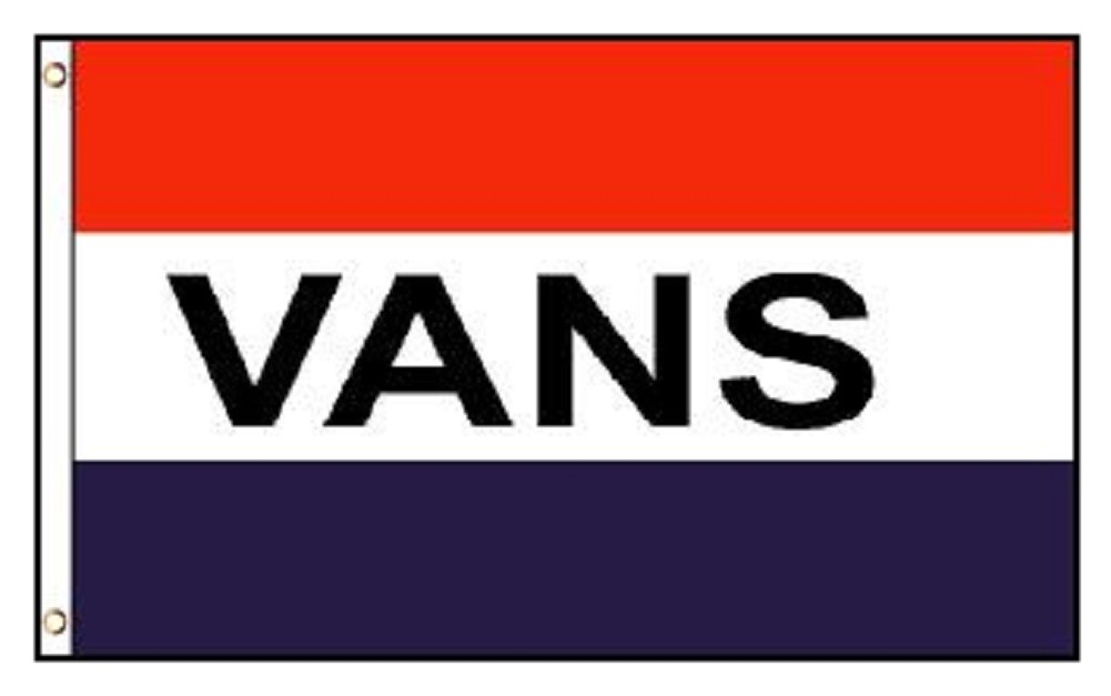 3x5 Vans Poly Flag Banner Brass Grommets