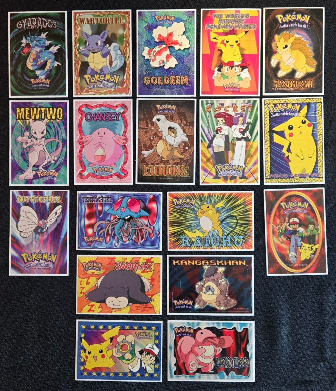 LOT of 18 Vintage Pokémon stickers Late 1990s/ Early 2000s MINT Condition LOT of 18 Vintage Pokémon stickers Late 1990s/ Early 2000s MINT Condition